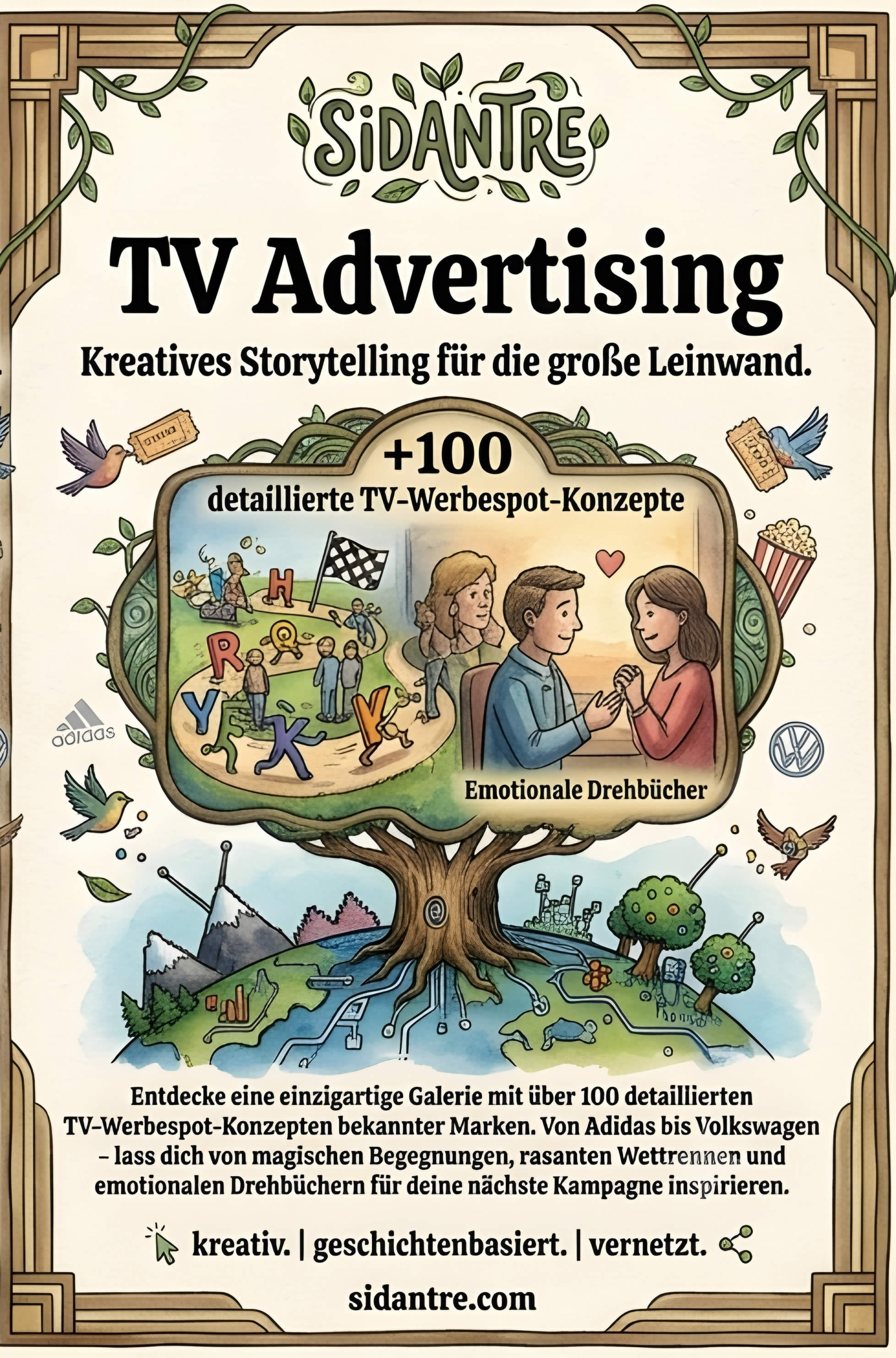 TV Advertising Storytelling Konzept