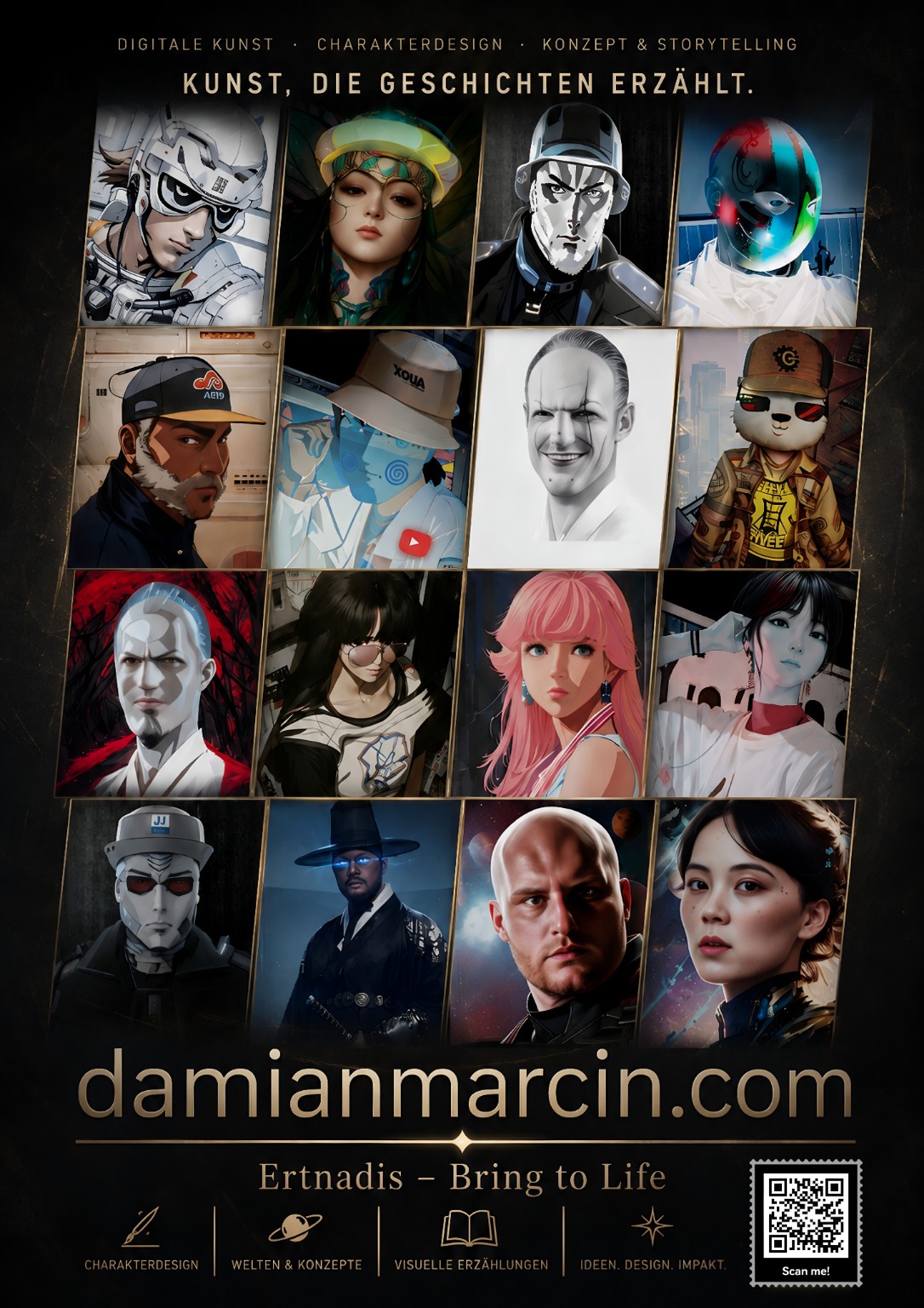 Charakterdesign Poster von damianmarcin.com