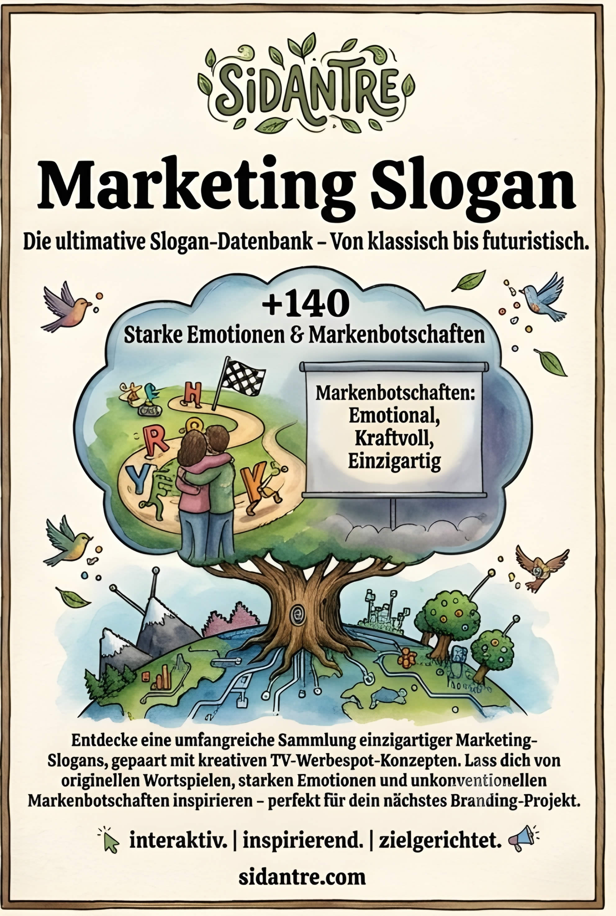 Marketing Slogan Datenbank Dashboard